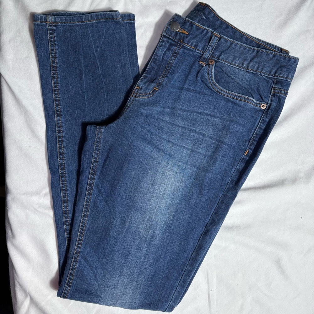 Mossimo Premium Denim Curvy Skinny Jeans Blue Size 14 Long 14L Fit 4